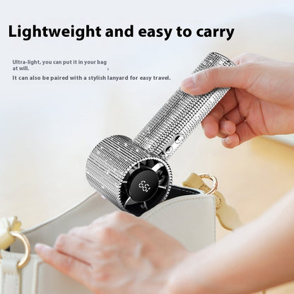 Handheld Violent Turbine Little Fan USB Digital Display Portable Long Endurance Fan