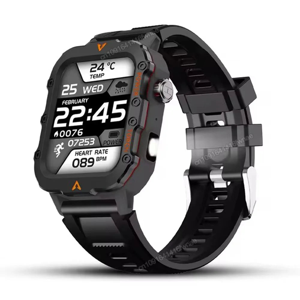 2025 For Huawei Xiaomi Military Men Smartwatch GPS Men Flashlight Waterproof Outdoor Sport Tracker HD Bluetooth Call Smart Watch New