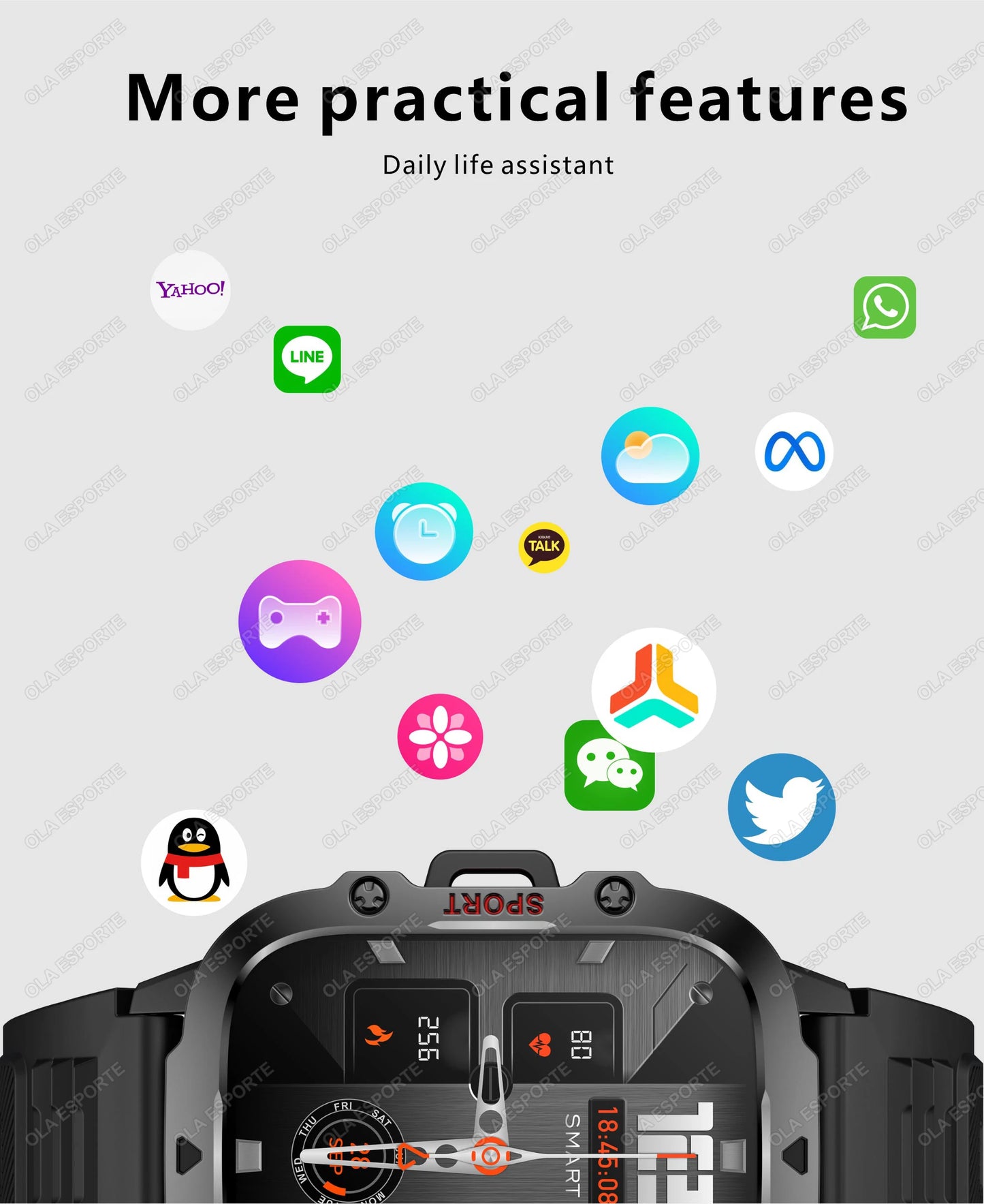 2025 For Huawei Xiaomi Military Men Smartwatch GPS Men Flashlight Waterproof Outdoor Sport Tracker HD Bluetooth Call Smart Watch New