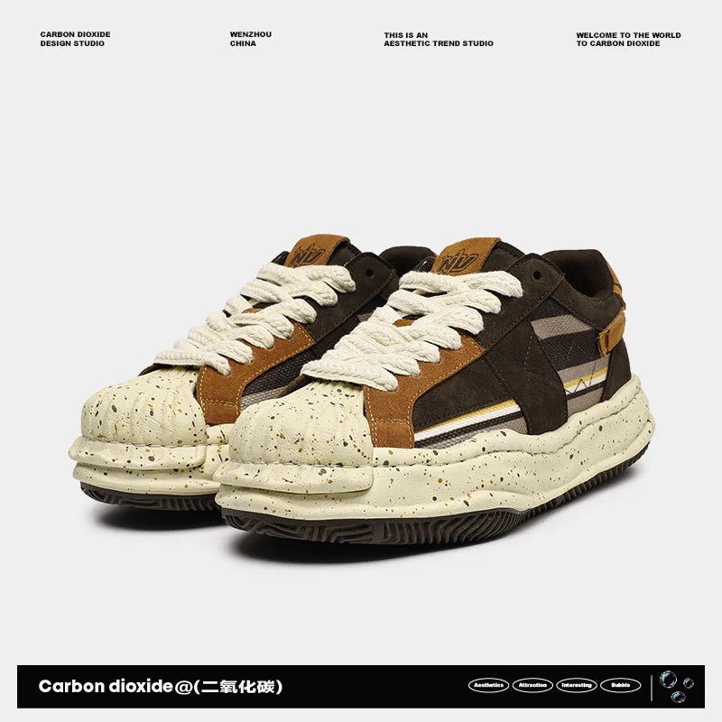 Women Shoes Men Retro Y2K Color Matching Street Punk Skateboard Shoes Unisex Fashion Sneakers Couples Outdoor Sports Casual Shoe