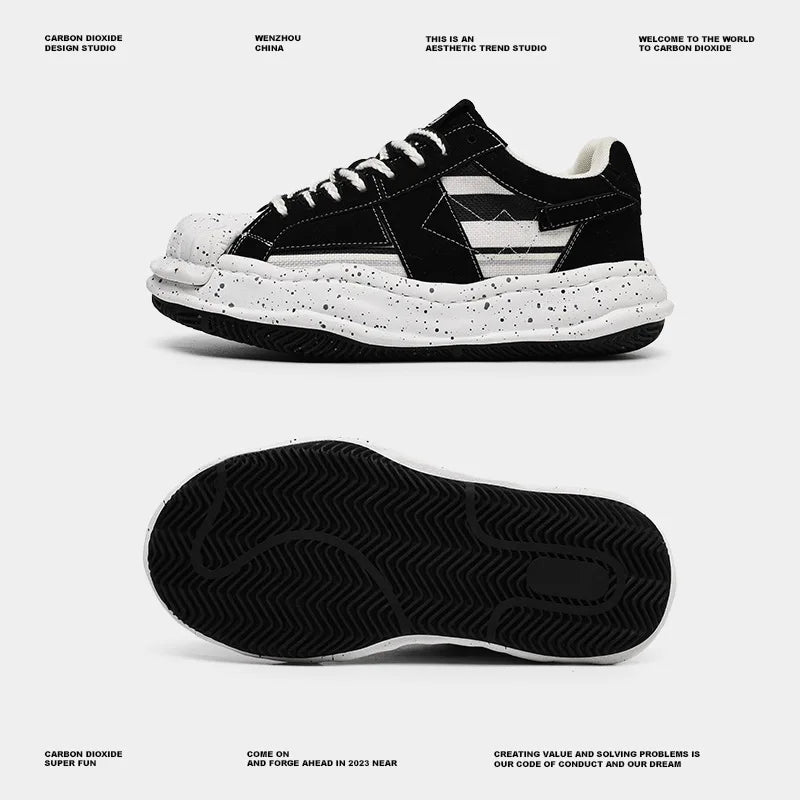 Women Shoes Men Retro Y2K Color Matching Street Punk Skateboard Shoes Unisex Fashion Sneakers Couples Outdoor Sports Casual Shoe