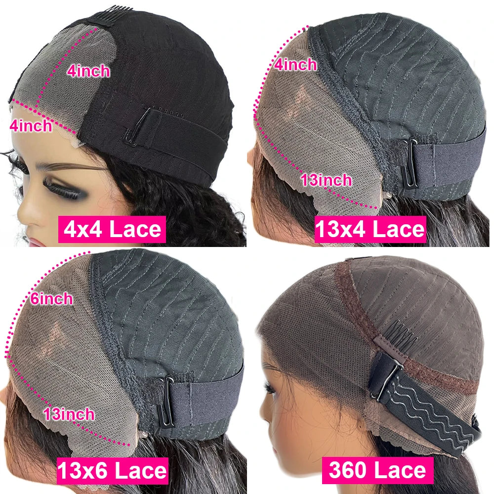Glueless Wigs Human Hair Bob Straight 13×6 HD Lace Frontal Wigs 360 HD Transparent Lace Front Human Hair Wigs Wear And Go P1/350