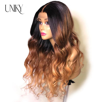 Ombre Lace Front Wig Human Hair Wigs For Women Brazilian Body Wave Lace Front Wig 13X4 Blonde Lace Frontal Wig On Sale Clearance