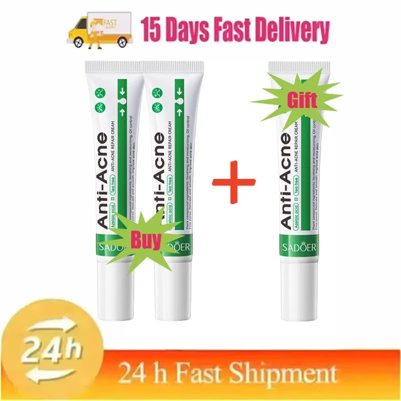 Salicylic Acid Acne Treatment Face Cream Repair Pimple Spots Deep Cleaning Pore Anti-acne Scar Oil Control Moisturizer Skin Care