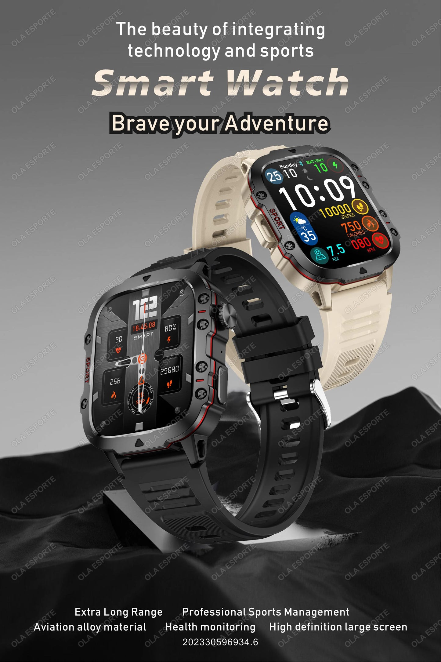 2025 For Huawei Xiaomi Military Men Smartwatch GPS Men Flashlight Waterproof Outdoor Sport Tracker HD Bluetooth Call Smart Watch New