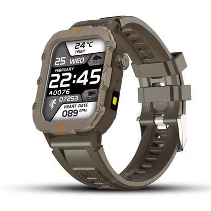 2025 For Huawei Xiaomi Military Men Smartwatch GPS Men Flashlight Waterproof Outdoor Sport Tracker HD Bluetooth Call Smart Watch New