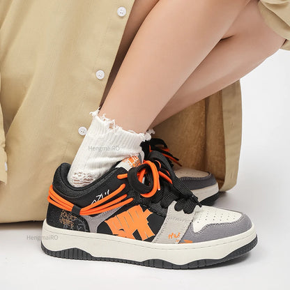 Women Shoes Men Unisex Classic Retro Punk Y2K Skateboard Shoes Fashion Sneakers Couple Students Outdoor Gym Sports Casual Shoes