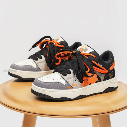 Women Shoes Men Unisex Classic Retro Punk Y2K Skateboard Shoes Fashion Sneakers Couple Students Outdoor Gym Sports Casual Shoes