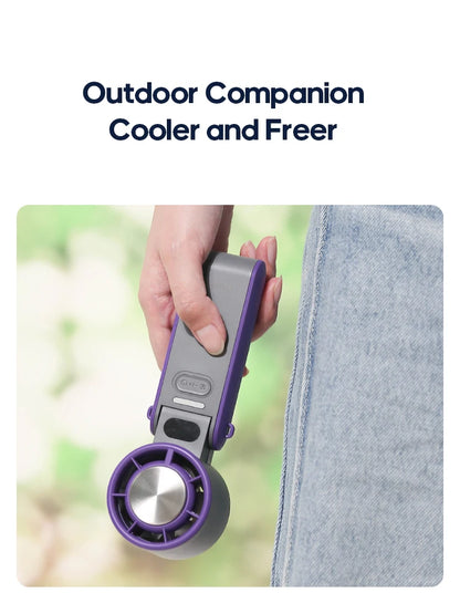 Hand Fan - Ultra Power Pocket Fan, Unique Sleek Design, Mini Handheld Fan with 5 Speeds, Lanyard, USB Rechargeable Portable Fan for Travel,Women,Men, Mini Fan Game Changer