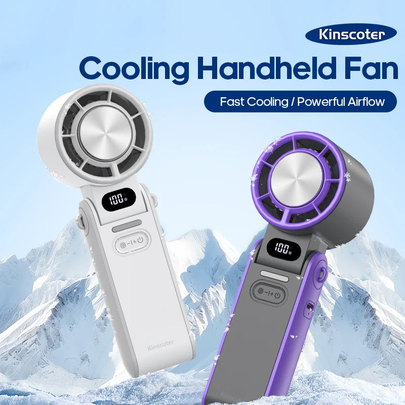 Hand Fan - Ultra Power Pocket Fan, Unique Sleek Design, Mini Handheld Fan with 5 Speeds, Lanyard, USB Rechargeable Portable Fan for Travel,Women,Men, Mini Fan Game Changer