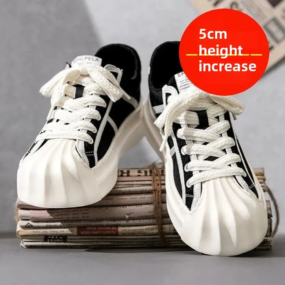 Casual Trendy Summer Shell Head Men's Shoes Breathable Niche Design Sensibility Sports White Trendy Shoes Rubber Outsole