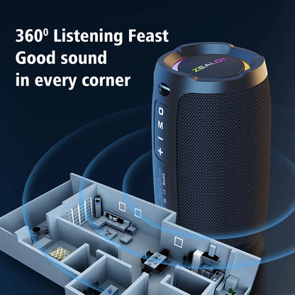 Portable bluetooth speaker Stereo Sound IPX7 waterproof wireless bluetooth 5.2 Excellent Bass Performace