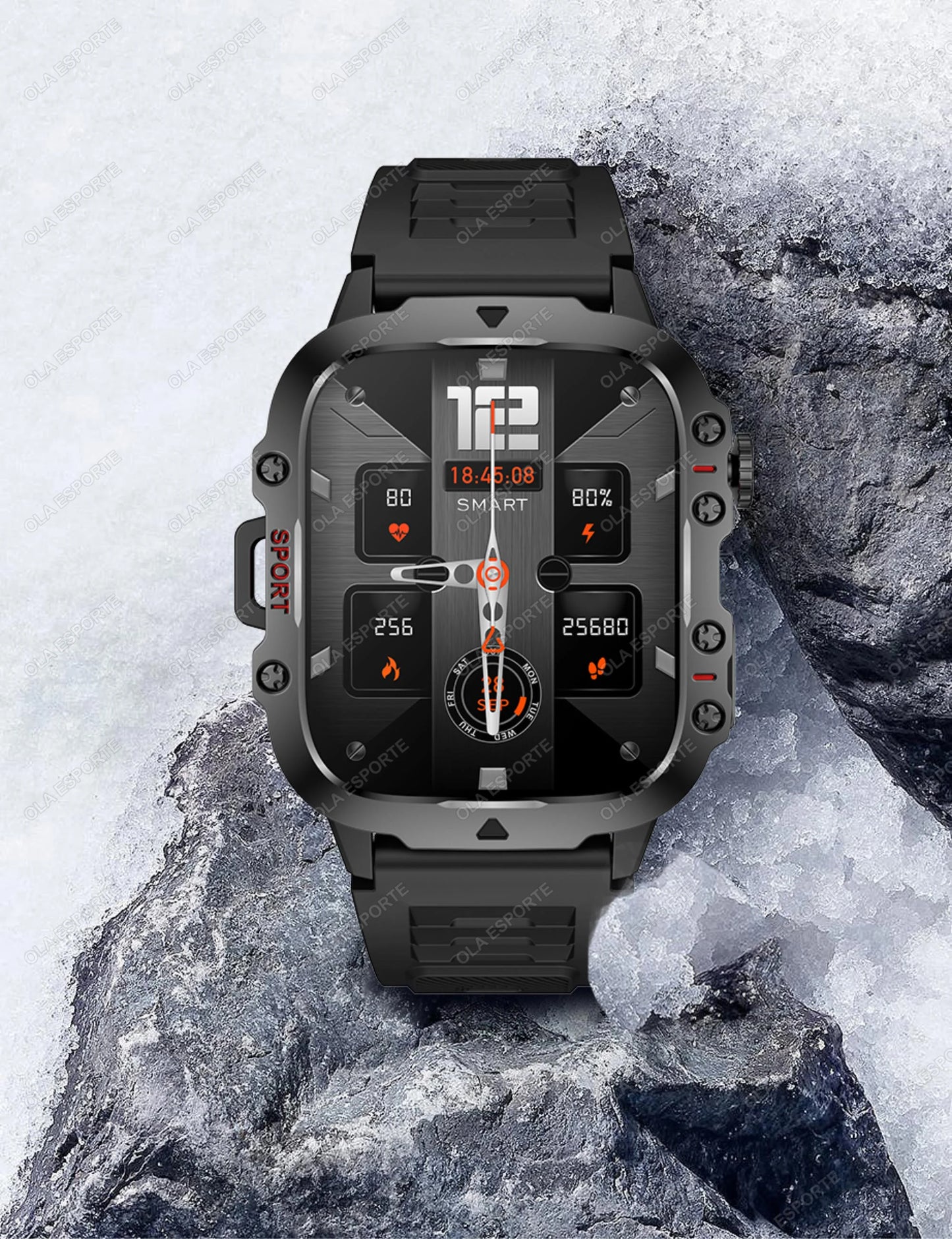 2025 For Huawei Xiaomi Military Men Smartwatch GPS Men Flashlight Waterproof Outdoor Sport Tracker HD Bluetooth Call Smart Watch New
