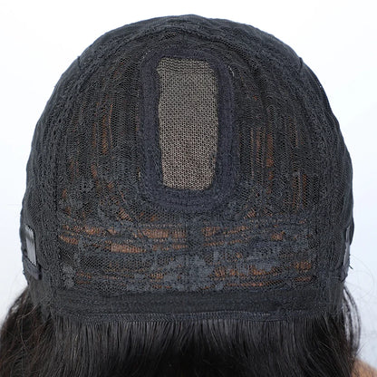 Human Hair Straight Bob Lace Wigs Straight Human Hair Wigs With Bangs #27 Brown Fringe Middle Part Bob Lace Wigs Realistic Scalp