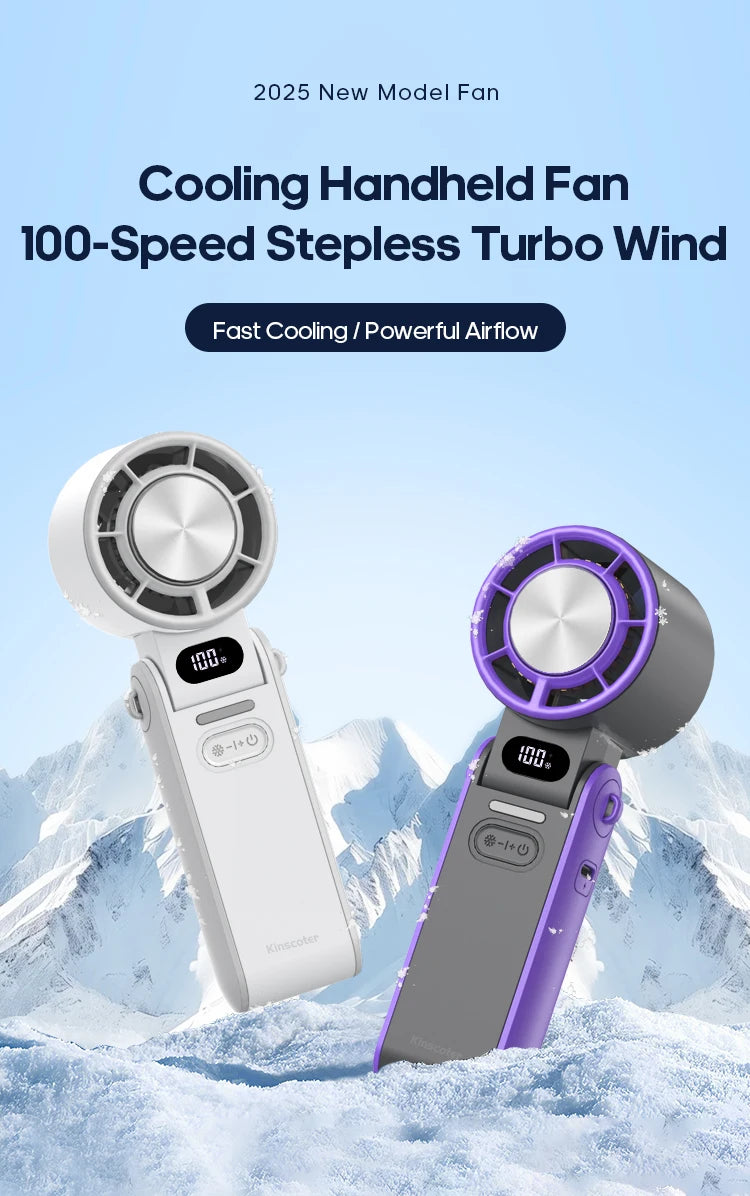 Hand Fan - Ultra Power Pocket Fan, Unique Sleek Design, Mini Handheld Fan with 5 Speeds, Lanyard, USB Rechargeable Portable Fan for Travel,Women,Men, Mini Fan Game Changer