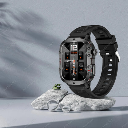 2025 For Huawei Xiaomi Military Men Smartwatch GPS Men Flashlight Waterproof Outdoor Sport Tracker HD Bluetooth Call Smart Watch New