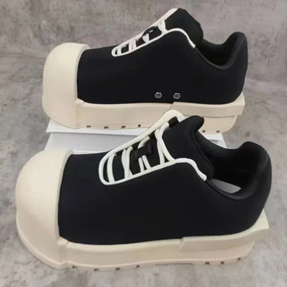 Men Casual Sport Boots New Thick Heeled Height Increasing Sneakers Breathable Outdoor Shoes Women Ugly Cute Big Head Boots