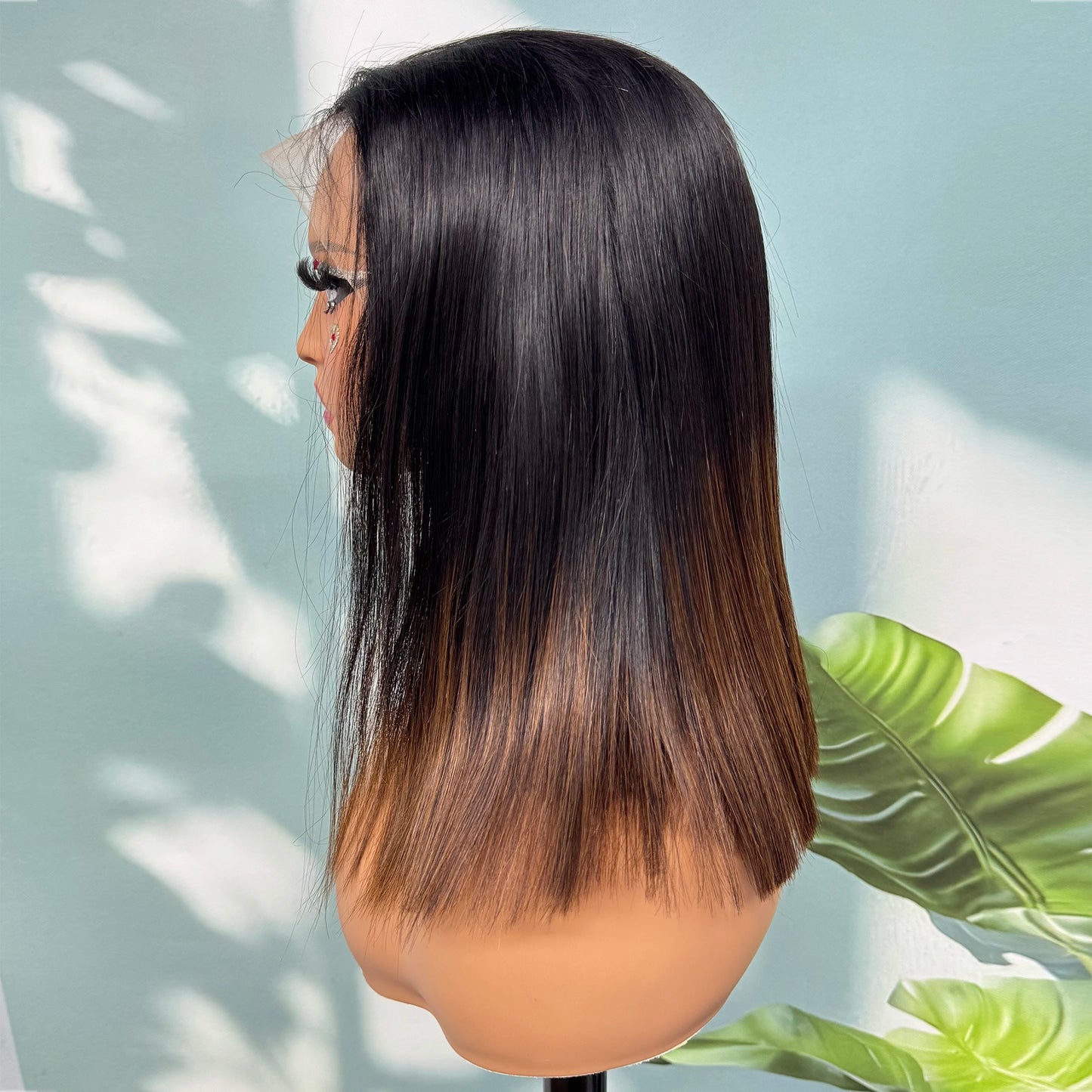15A Super Double Drawn Bone Straight Bob Human Hair Wigs 300% Density High Quality Vietnamese Hair Wigs 13x4 Lace Wig for Women
