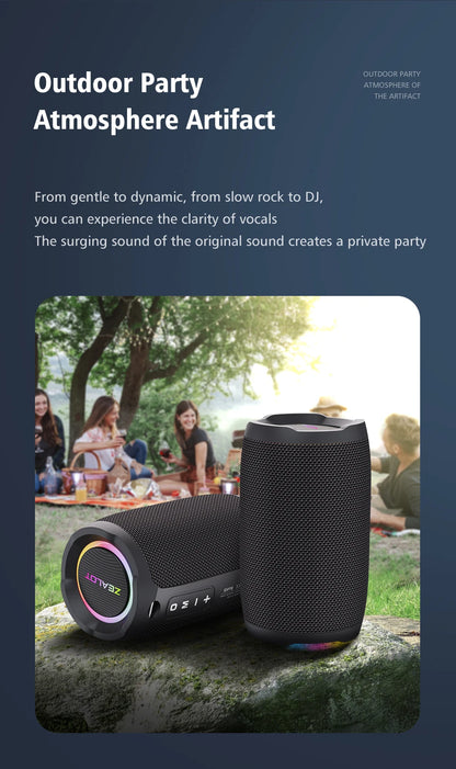 Portable bluetooth speaker Stereo Sound IPX7 waterproof wireless bluetooth 5.2 Excellent Bass Performace