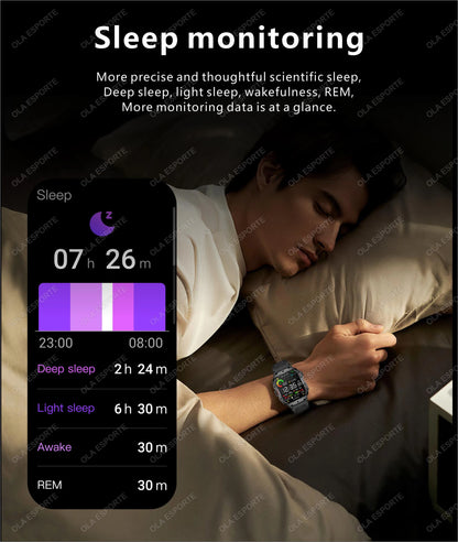 2025 For Huawei Xiaomi Military Men Smartwatch GPS Men Flashlight Waterproof Outdoor Sport Tracker HD Bluetooth Call Smart Watch New
