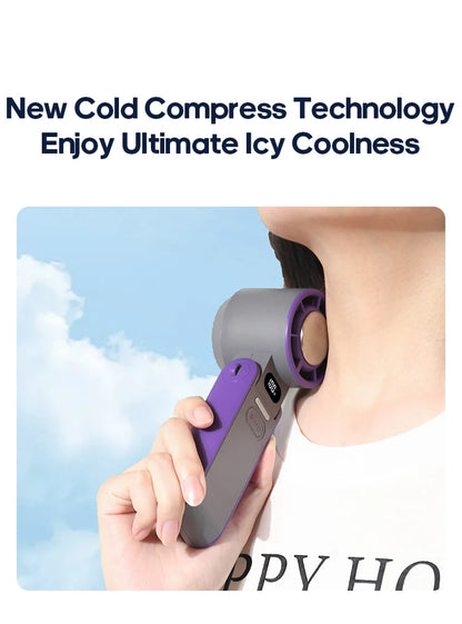 Hand Fan - Ultra Power Pocket Fan, Unique Sleek Design, Mini Handheld Fan with 5 Speeds, Lanyard, USB Rechargeable Portable Fan for Travel,Women,Men, Mini Fan Game Changer