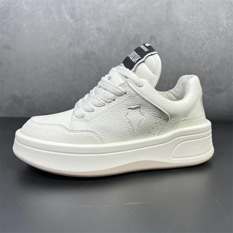 High Top Sneakers Plus Size 45 Mens Designer Shoes Fashion Casual Microfiber Leather Breathable Height Increased Platform Shoes